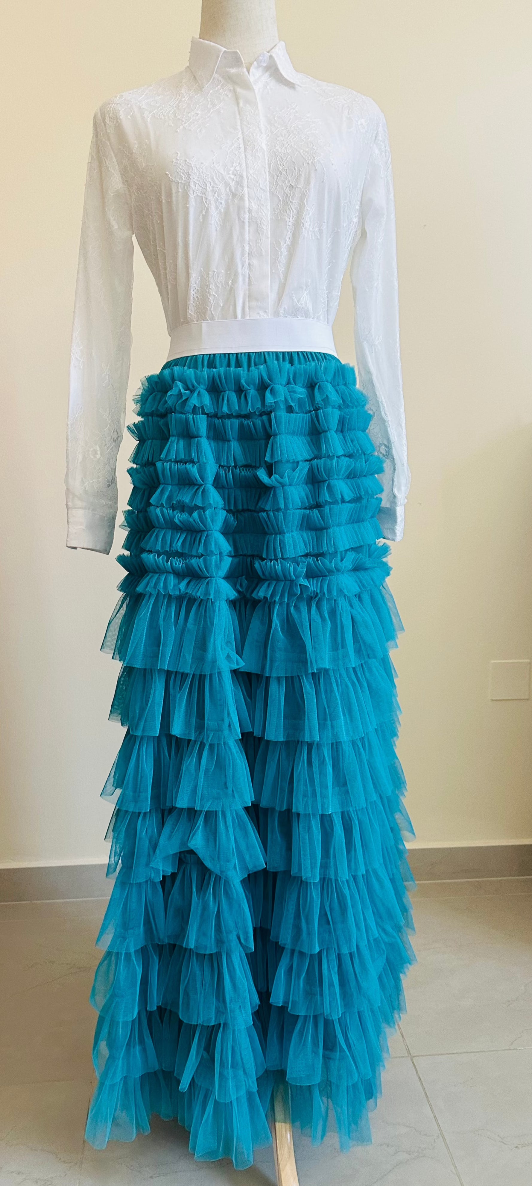 Turquoise orders adult maxi Tulle Skirt