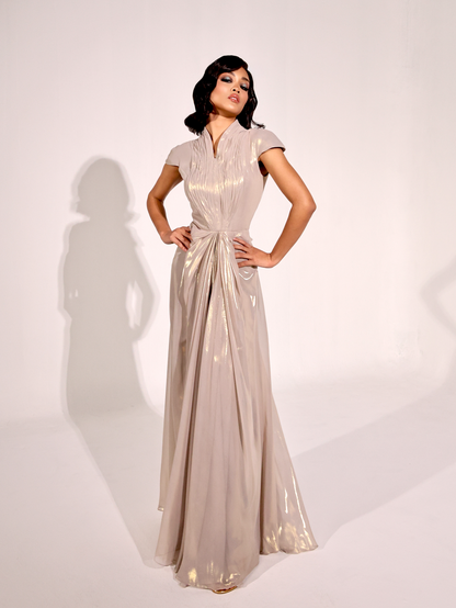 LULWA GOWN WITH CAPE (PRE-ORDER)