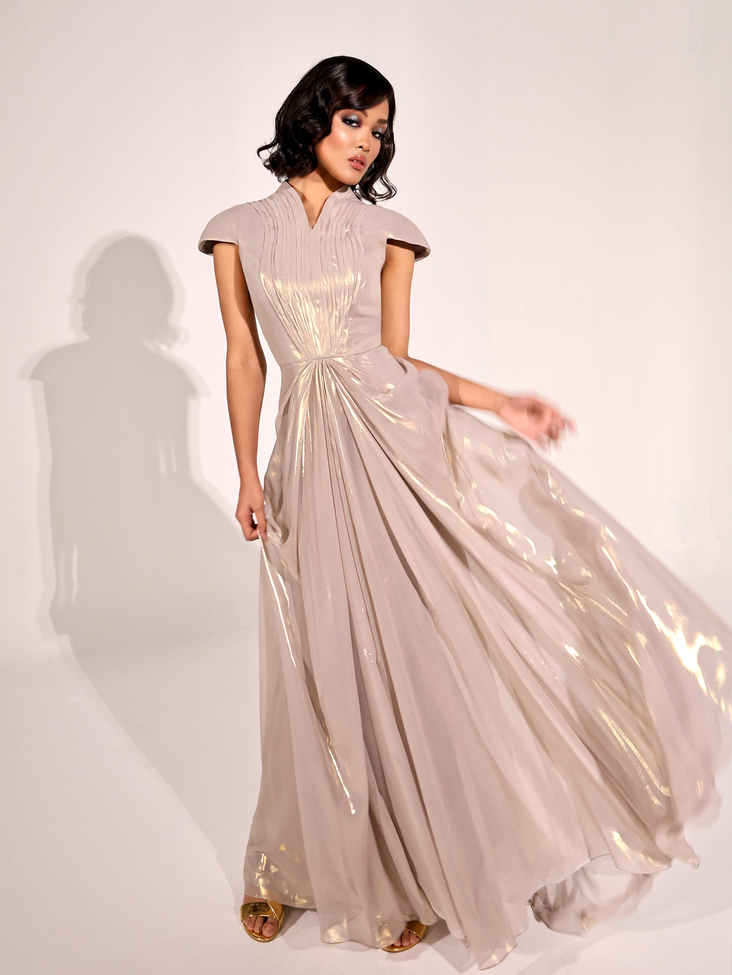LULWA GOWN WITH CAPE (PRE-ORDER)