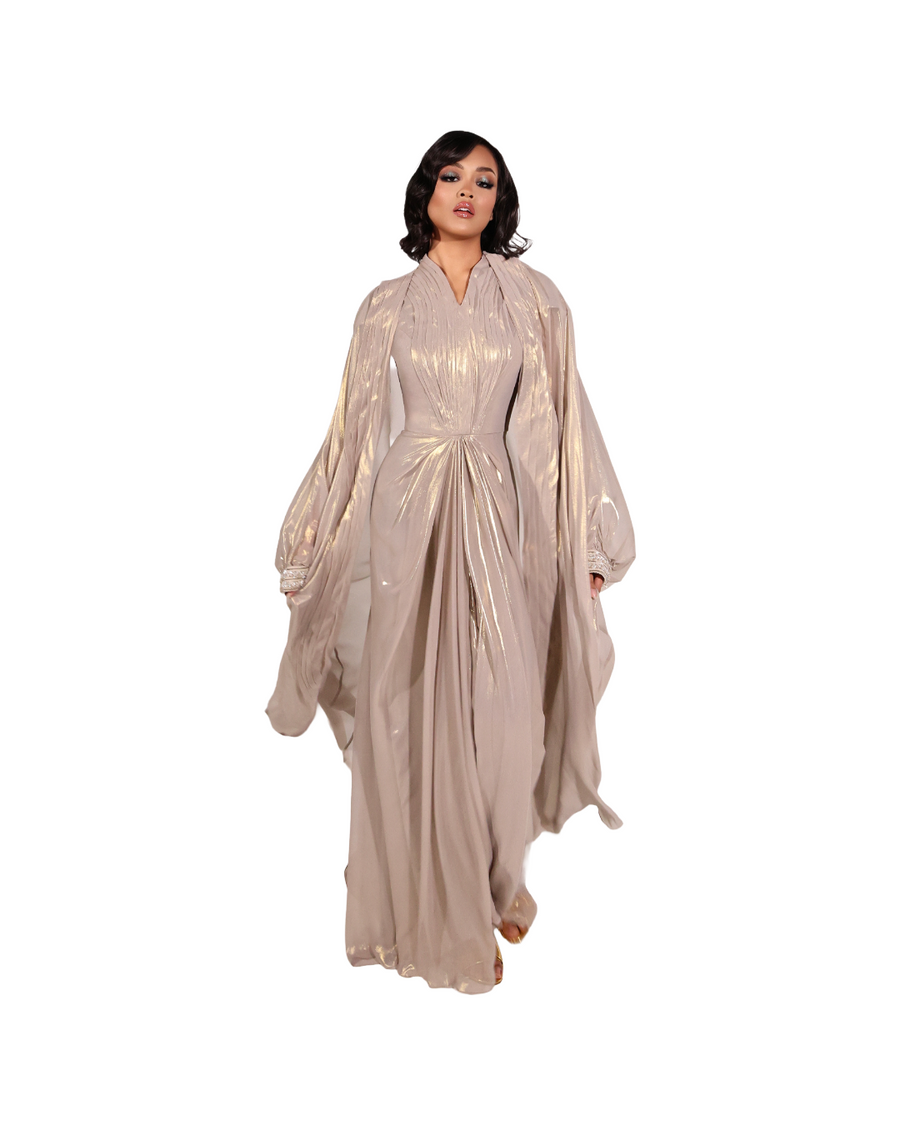 LULWA GOWN WITH CAPE (PRE-ORDER)